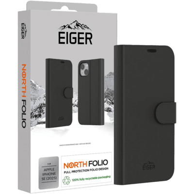 Eiger North Folio Case iPhone 16e schwarz (EGCA00730)